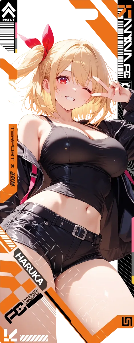 Pathfinder Chronicle 01 / Haruka acrylic tag artwork