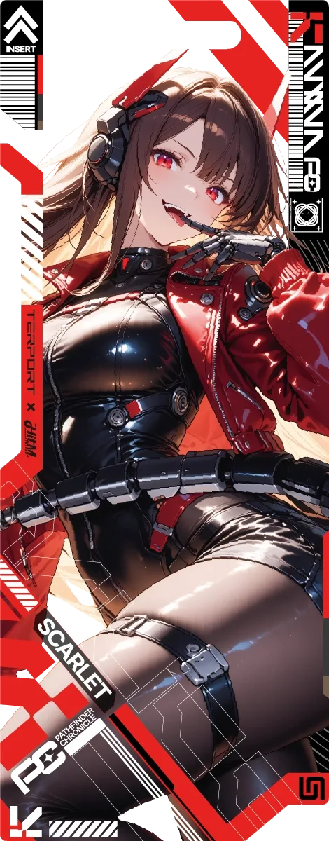 Pathfinder Chronicle 06 / Scarlett acrylic tag artwork