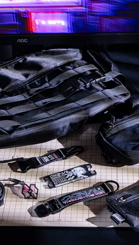SONIXED bags, key straps and illustrated accessories
