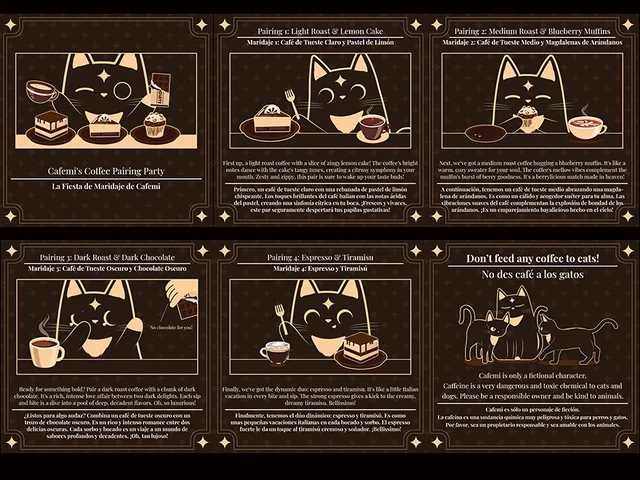 Cafemi minicomic about pairing coffee with desserts